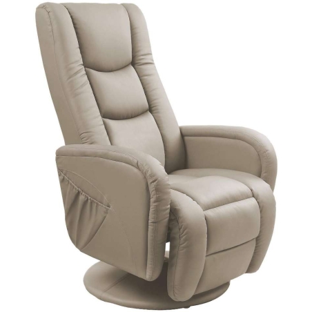 Pulsar cappucino reclining chair with massage and heating function Halmar