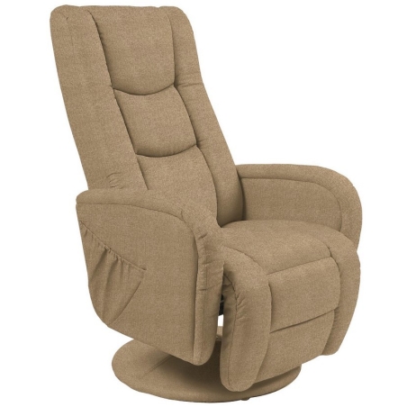 Pulsar 2 beige reclining armchair with massage function Halmar