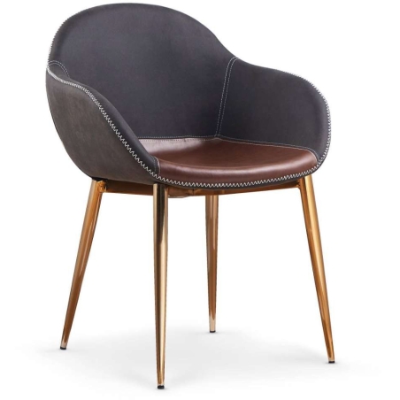 K304 chair dark ash - brown Halmar