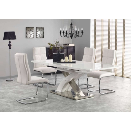 Sandor 2 folding table white Halmar