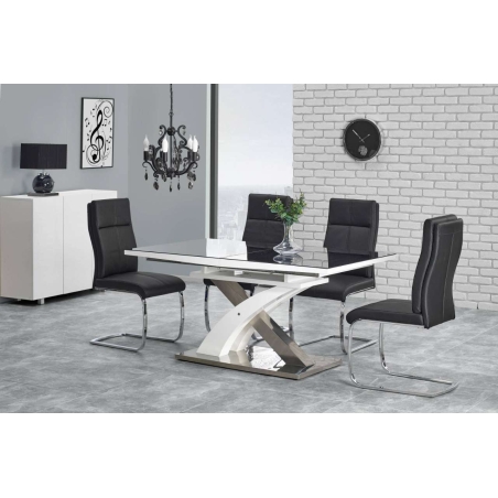 Sandor 2 table black Halmar