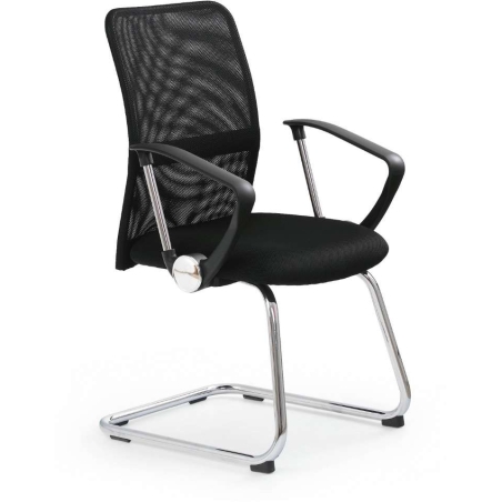 Vire skid office chair black Halmar