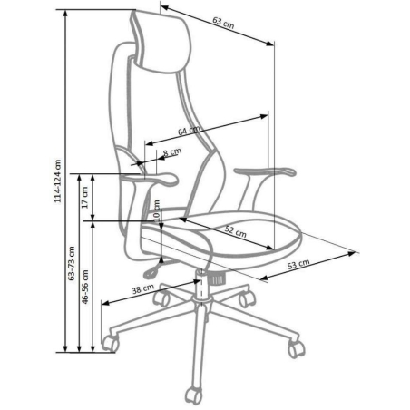 Torino office armchair black Halmar