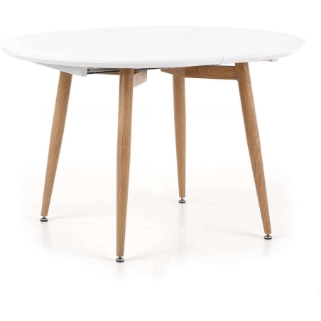 Edward folding table white / oak san remo Halmar