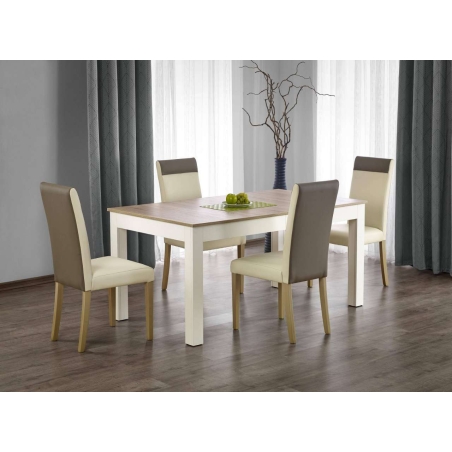 Seweryn folding table 160-300cm oak sonoma / white Halmar