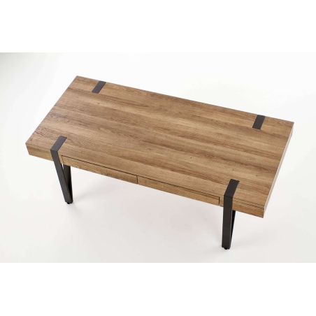 Tuluza bench honey walnut / black Halmar