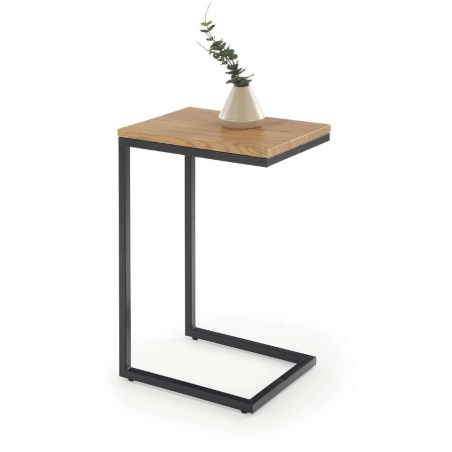 Nisa bench oak gold black frame Halmar