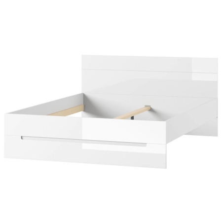 Bed 180 cm Selene white gloss Type 35 Szynaka Meble