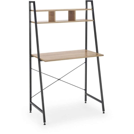 Narvik B2 desk black / oak sonoma Halmar