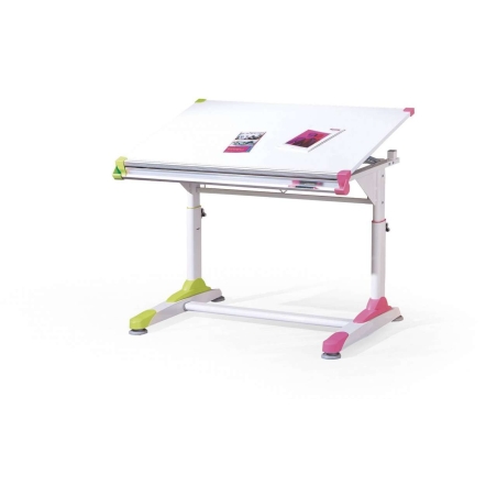 Collorido desk white-green-pink Halmar