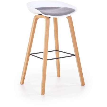H86 hocker white and grey Halmar