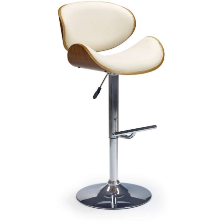 H44 hocker walnut - cream Halmar