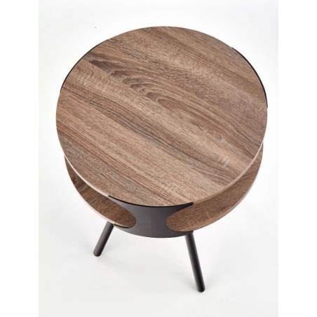 Kirby bench black / dark sonoma oak Halmar