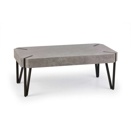 Emily bench concrete / black Halmar