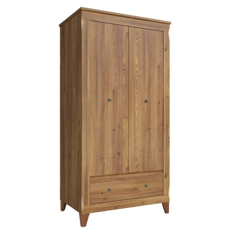 Wardrobe Bergen SZF2D1S Black Red White