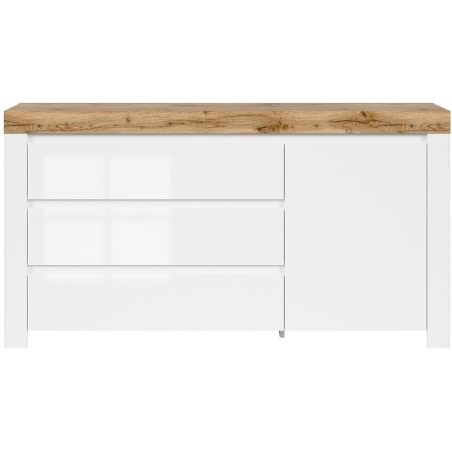 Holten chest of drawers KOM1D3S Black Red White