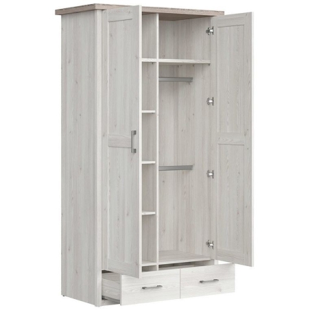 Wardrobe Luca Baby SZF2D2S Black Red White