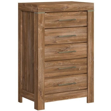 Gent chest of drawers KOM5S Black Red White