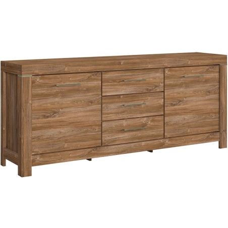 Gent chest of drawers KOM2D3S Black Red White
