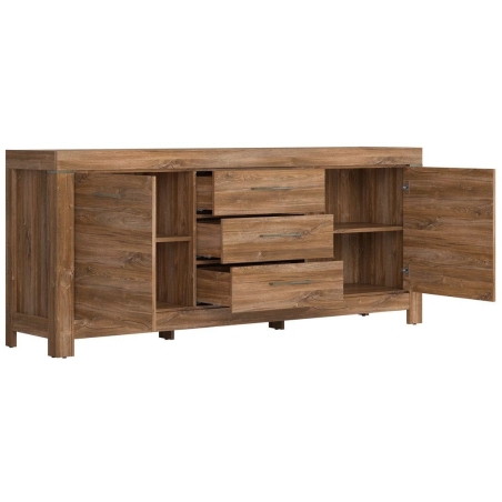 Gent chest of drawers KOM2D3S Black Red White