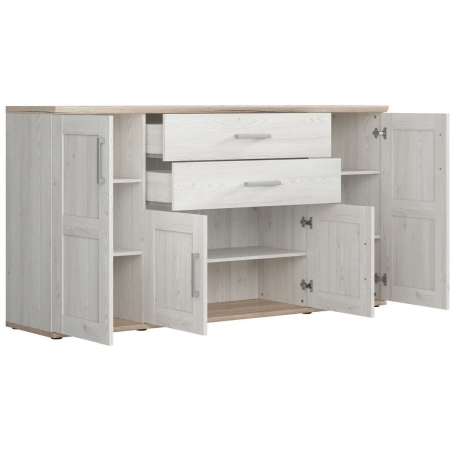 Romance chest of drawers KOM4D2S Black Red White