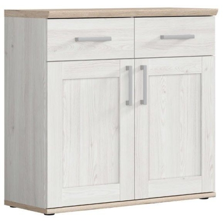 Romance chest of drawers KOM2D2S Black Red White