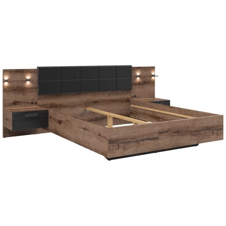 Kassel LOZ/160/A bed Black Red White
