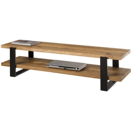 RTV Udine 160 loft cabinet solid oak black metal Remo