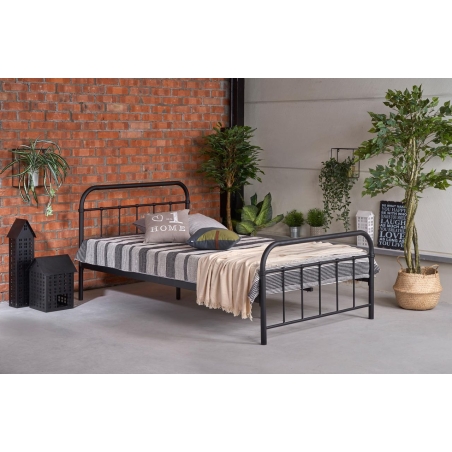 Linda 120 bed black Halmar