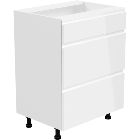 Base cabinet D60S3 with three drawers Aspen Gala Meble