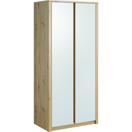 Wardrobe S2D Malta oak artisan/white matt Gała Meble