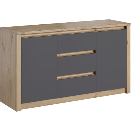 K2DP Malta chest of drawers oak artisan/smooth grey Gala Meble