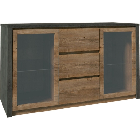 K2D Montana smooth grey chest of drawers Gala Meble