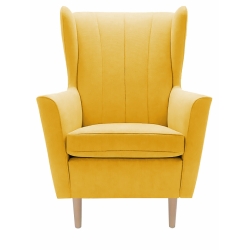 Kolor tapicerki: shades of yellow Colour of the feet: Beech nature Group A: Solo 257 