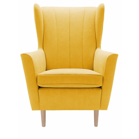 colour - shades of yellow, Gala Fabrics Gr.A - Solo 257, Gala colour feet without chrome - Beech nature