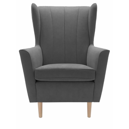 Gala Collezione leg colours - Beech nature, colour - shades of grey, Gala Fabrics Gr.A1 - Matt Velvet 85