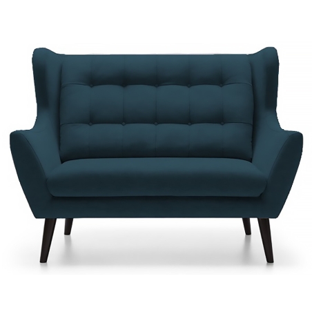 IMS Drewno nóżki - Czarny, IMS Tkaniny Gr2 - Monolith KR10678, kolor - granatowy