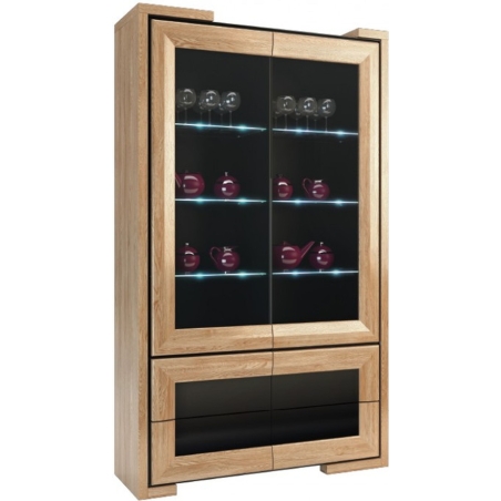Corino High Glass Cabinet 2DS4SZ Mebin
