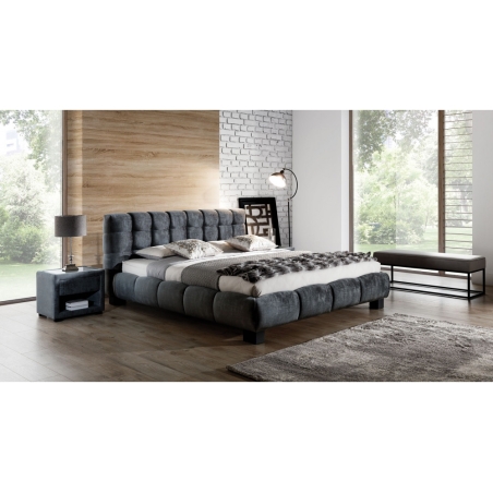 Belly bed 140 X 200 cm with container New Elegance (upholstered furniture)