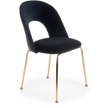 K385 chair black legs gold Halmar