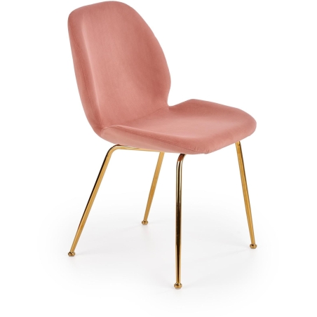 K381 chair pink gold legs Halmar