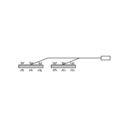 Oświetlenie LED 2-pkt. neutralne Hayato IZLED08-02-WN01 Forte