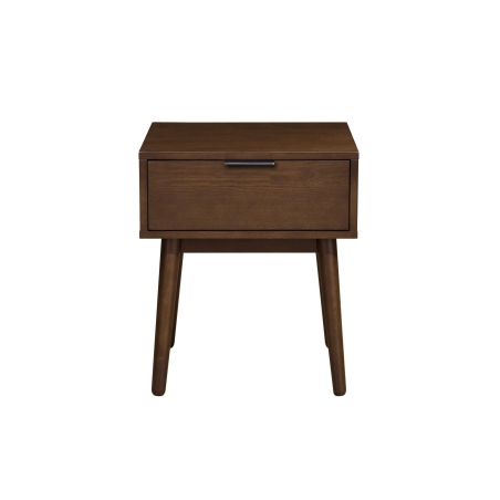 Cassina Walnut Bedside Cabinet (2 Pcs) Halmar