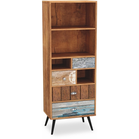 Mezo reg1 multicolour bookcase Halmar