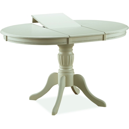 Olivia ecru round folding table 106-141x106 Signal