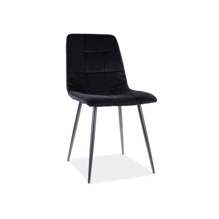 Mila Matt Velvet 99 chair black Signal