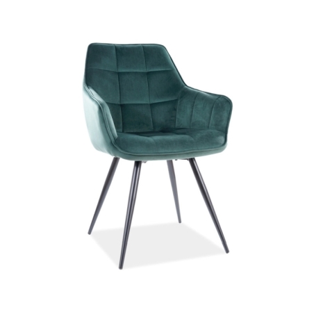 Lilia Velvet Green Signal chair