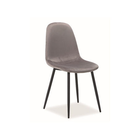 Fox Velvet chair grey Tap.93 Signal