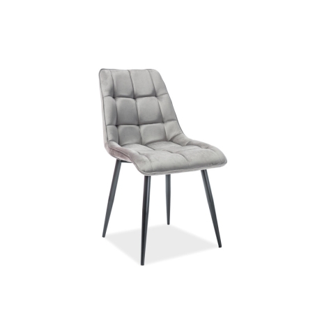 Chic Velvet grey Bluvel14 chair Signal