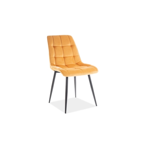 Chic Velvet curry Bluvel 68 Signal chair